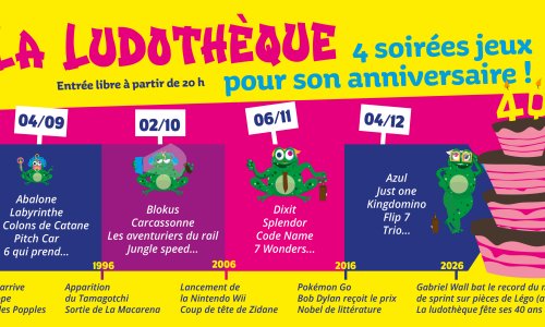 Soirée jeu spéciale 40 ans de la ludothèque